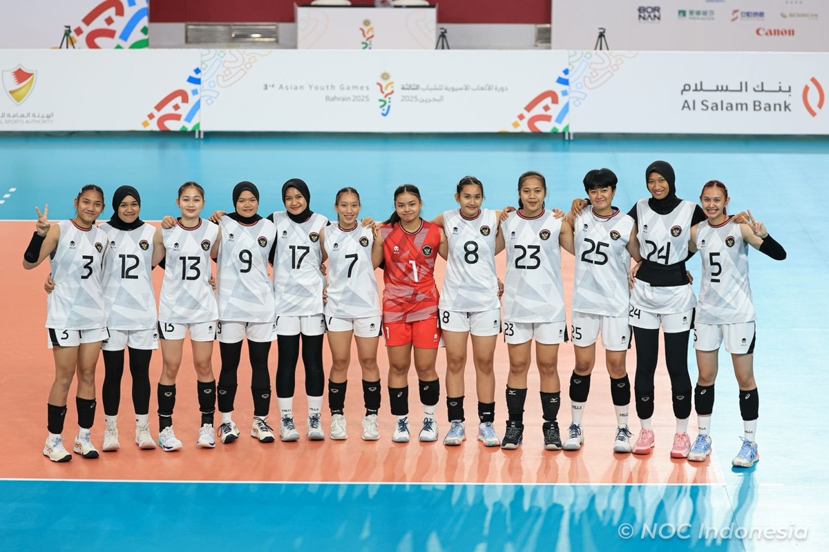 Timnas Voli Putri Indonesia Menang WO Lawan Kazakhstan di Asian Youth Games 2025