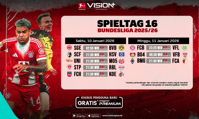 Jadwal dan Jam Tayang di VISION+ untuk Ditonton