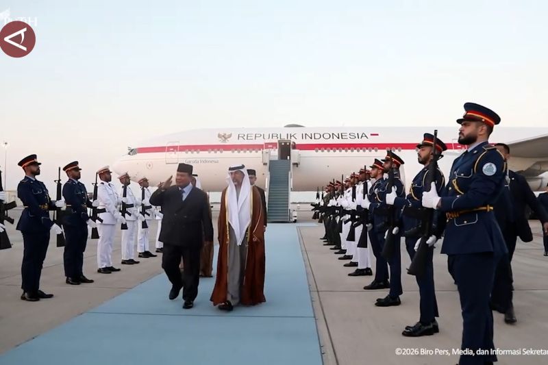 Pasukan Kehormatan Mereguk Kehadiran Presiden Prabowo di Abu Dhabi