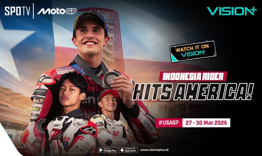 Marc Márquez Targetkan Juara di MotoGP Amerika 2026, Tonton di VISION+